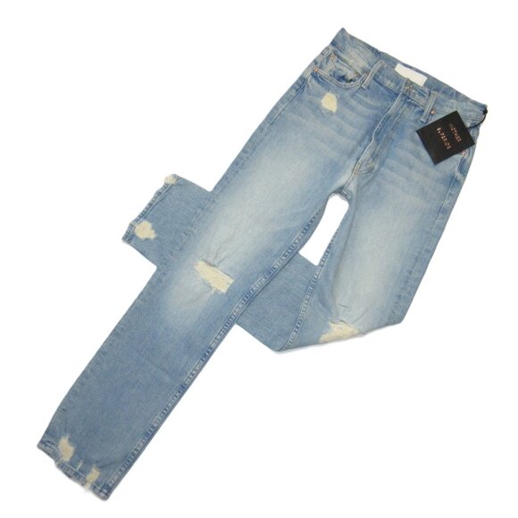MOTHER Denim - NWT Mother High Waisted Rider Skimp in The Confession Straight Jeans 28